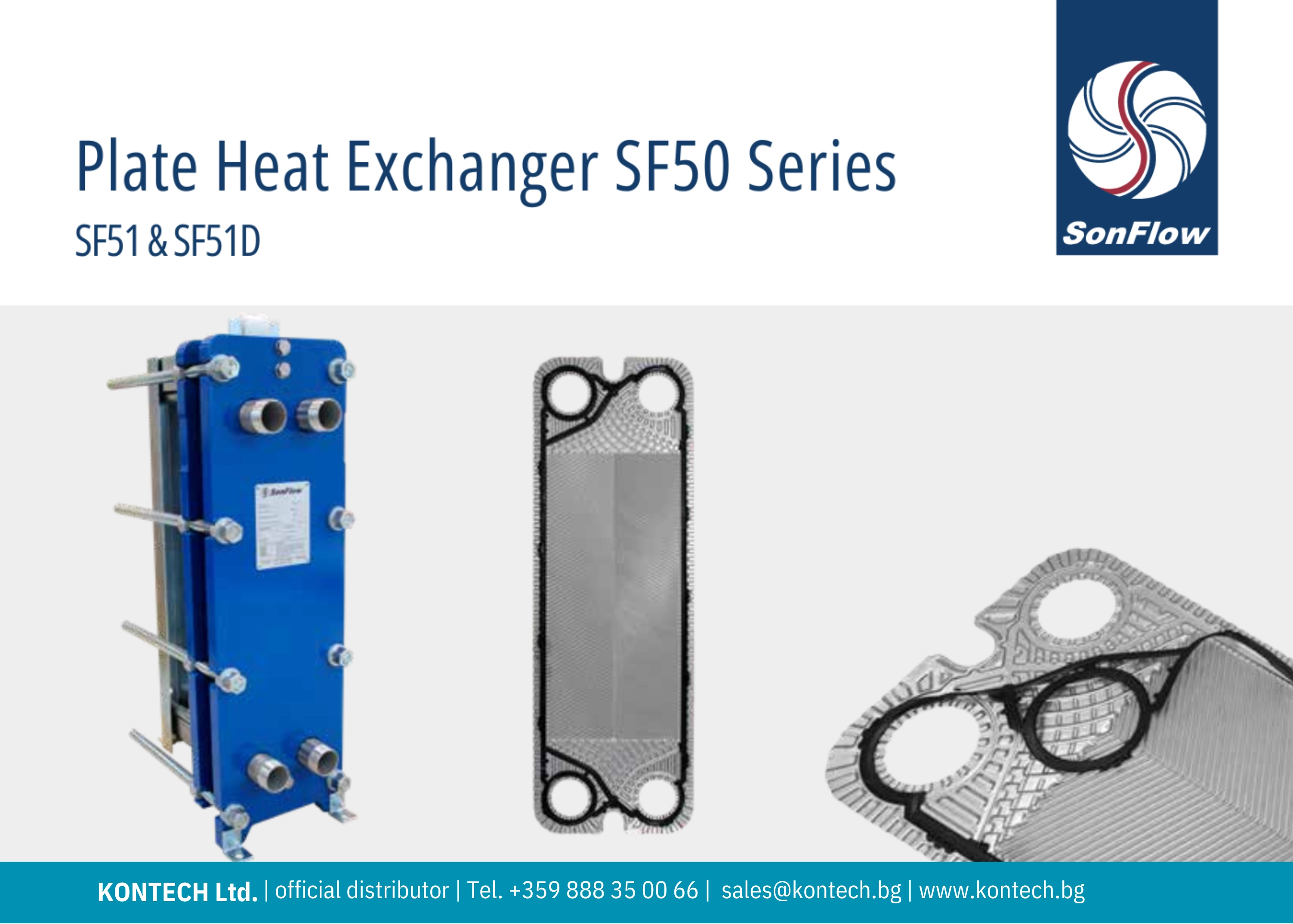 SonFlow SF51 heat exchanger, SonFlow SF51D heat exchanger