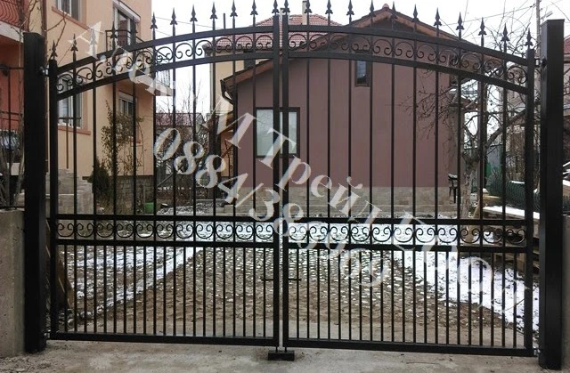 метална дворна врата врата от ковано желязо