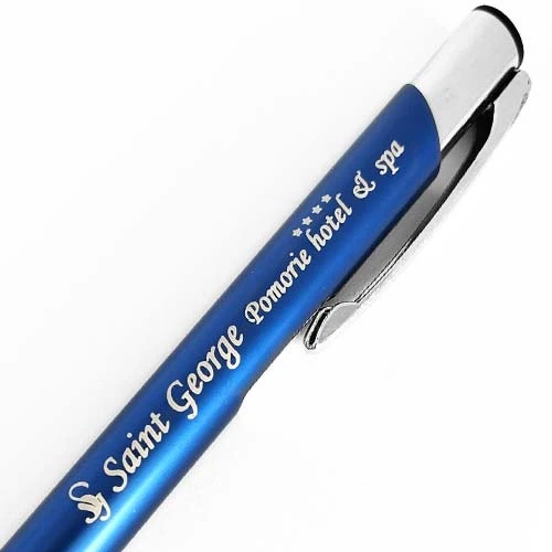 Метална химикалка с лазерно гравирано име и фирмено лого