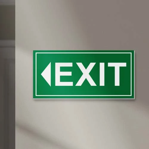 Табела с надпис EXIT