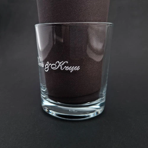 Лазерно гравиране на стъклени чаши