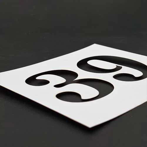 Шаблон Номер за маркиране на помещения, обекти, паркоместа, врати и зони