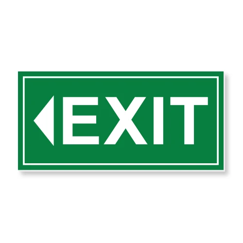 Табела EXIT лазерно изрязана и гравирана