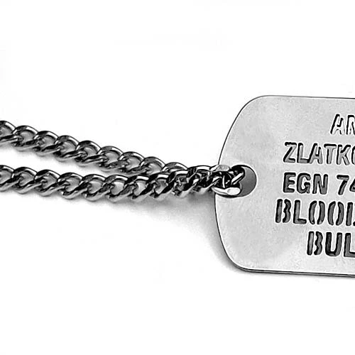 Метален военен медальон