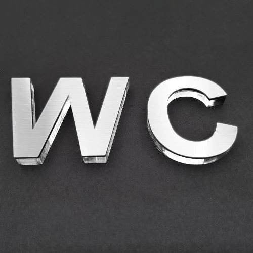 Обемен надпис WC