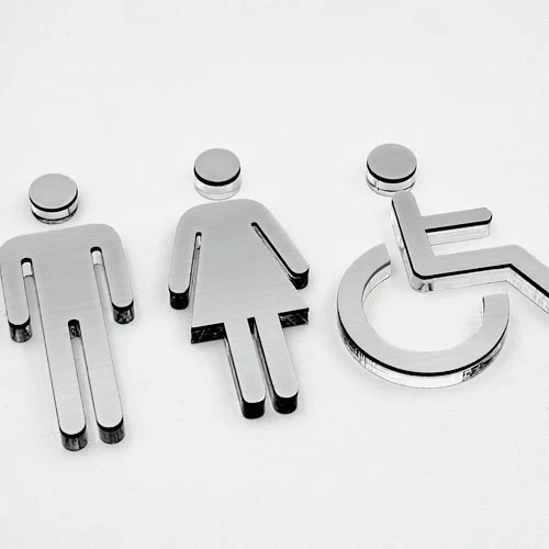 Обемебни стилизирани символи за тоалетна