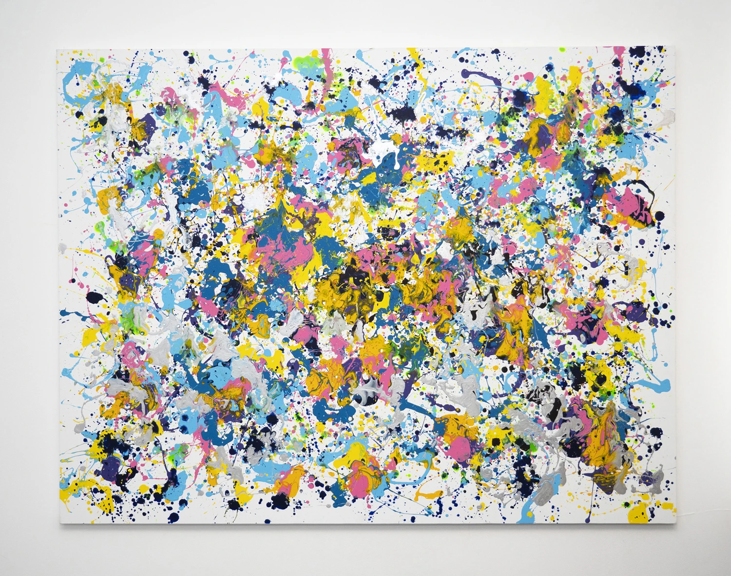'Multicoloured drops painting IV', YO\KO+INA, 2023