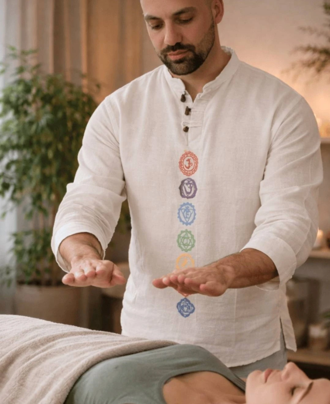 Martin Holistic по време на енергийна практика и индивидуална сесия