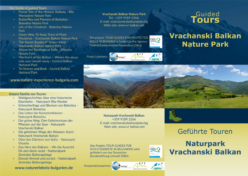 Leaflet Vrachanski Balkan Nature Park