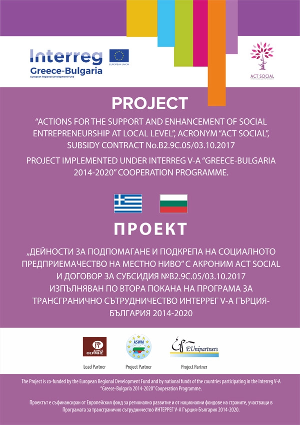 Плакат на проект "Act Social".