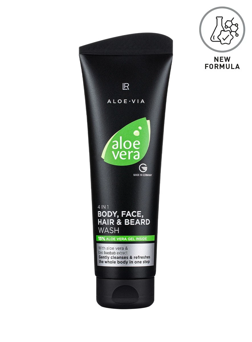Aloe Vera 4в1 Душ гел за тяло, лице, коса и брада