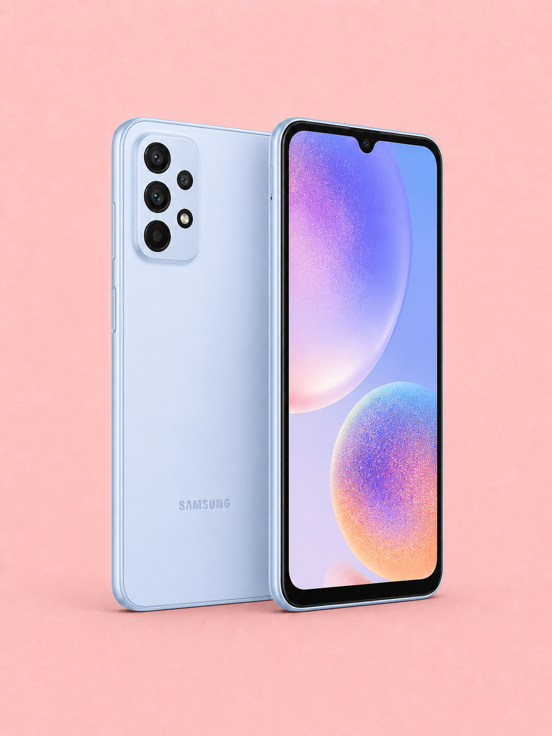 Ремонт на Samsung Galaxy A23 — изглед отпред и отзад