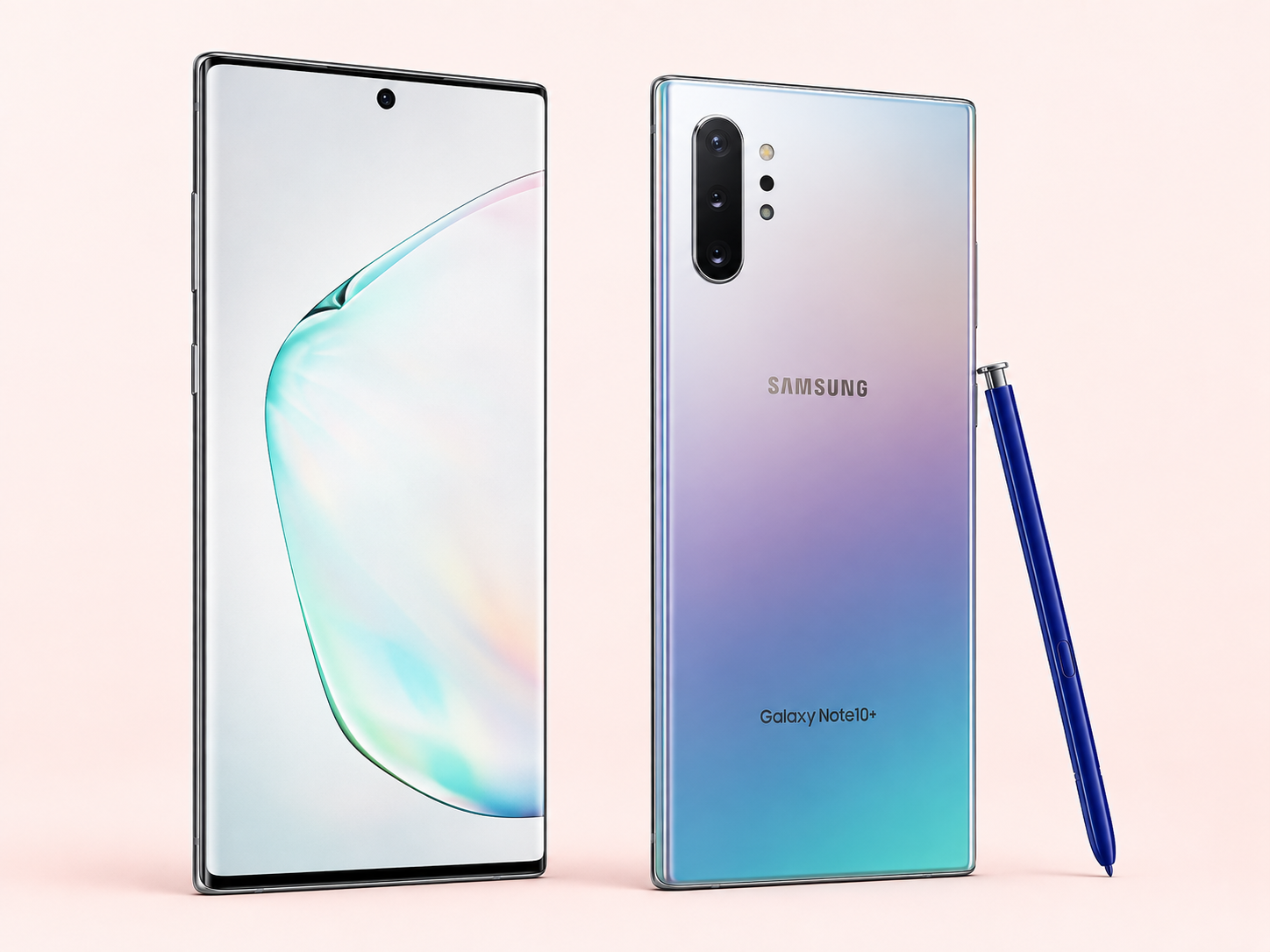 Ремонт на Samsung Galaxy Note 10 — изглед отпред и отзад