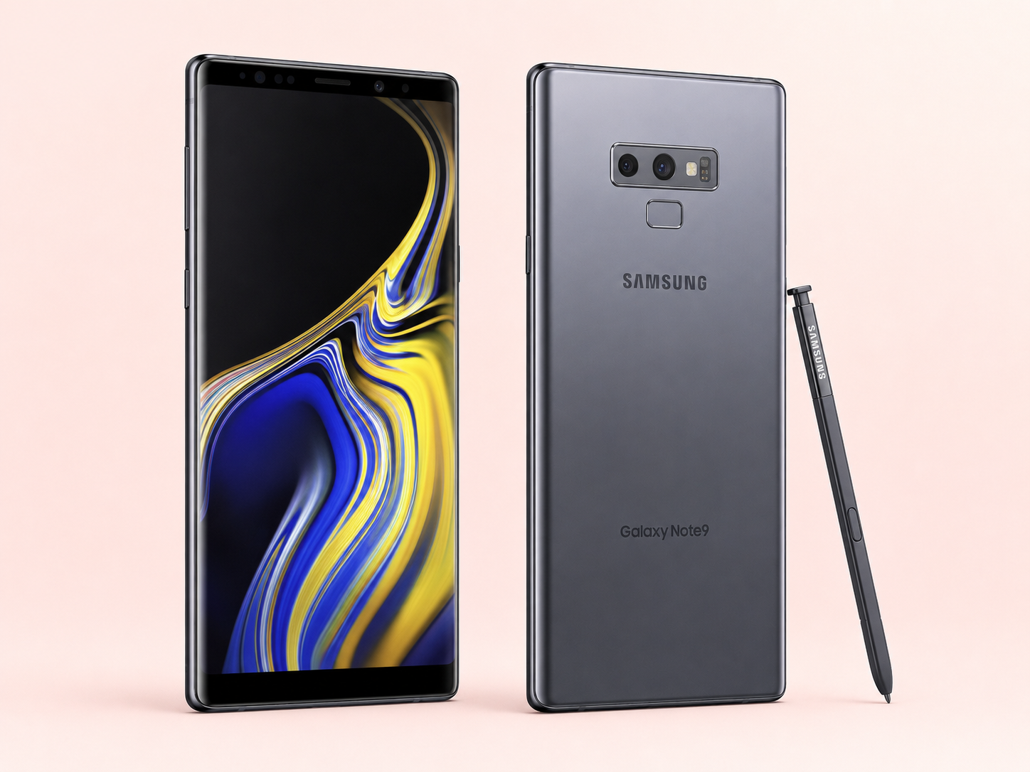 Ремонт на Samsung Galaxy Note 9 — изглед отпред и отзад
