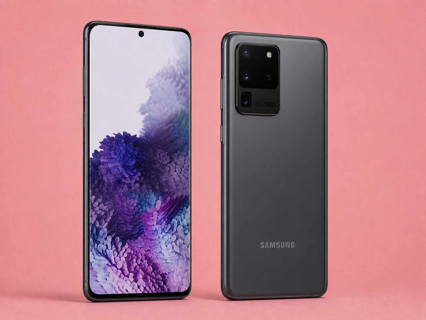 Ремонт на Samsung Galaxy S20 Ultra — изглед отпред и отзад