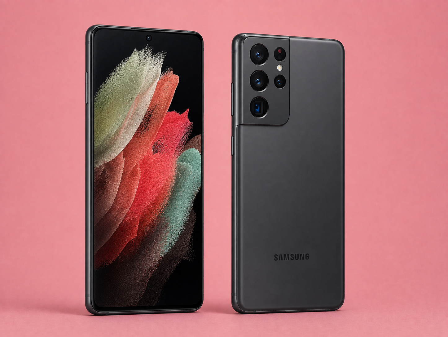 Ремонт на Samsung Galaxy S21 Ultra — изглед отпред и отзад