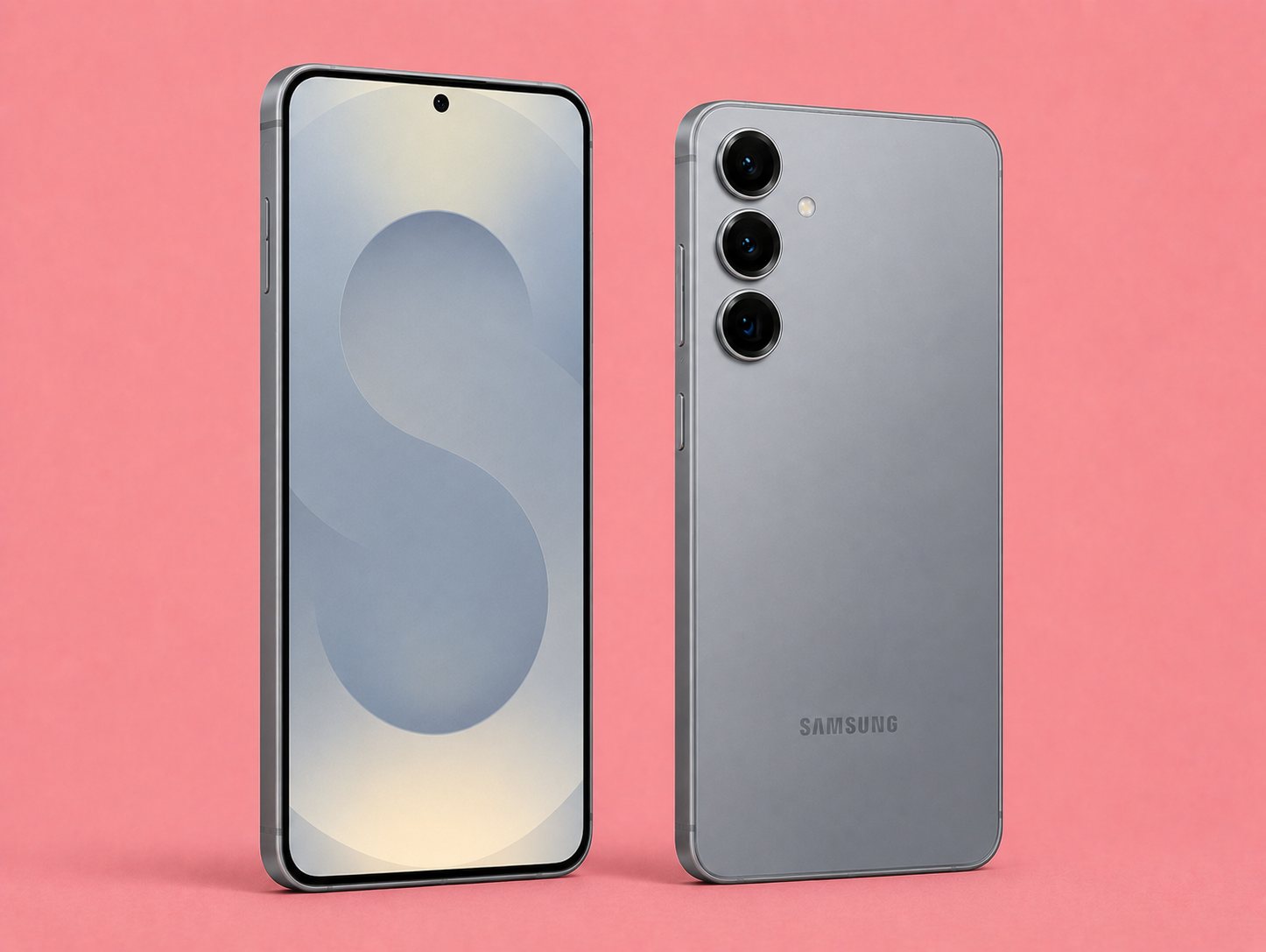 Ремонт на Samsung Galaxy S25+ — изглед отпред и отзад