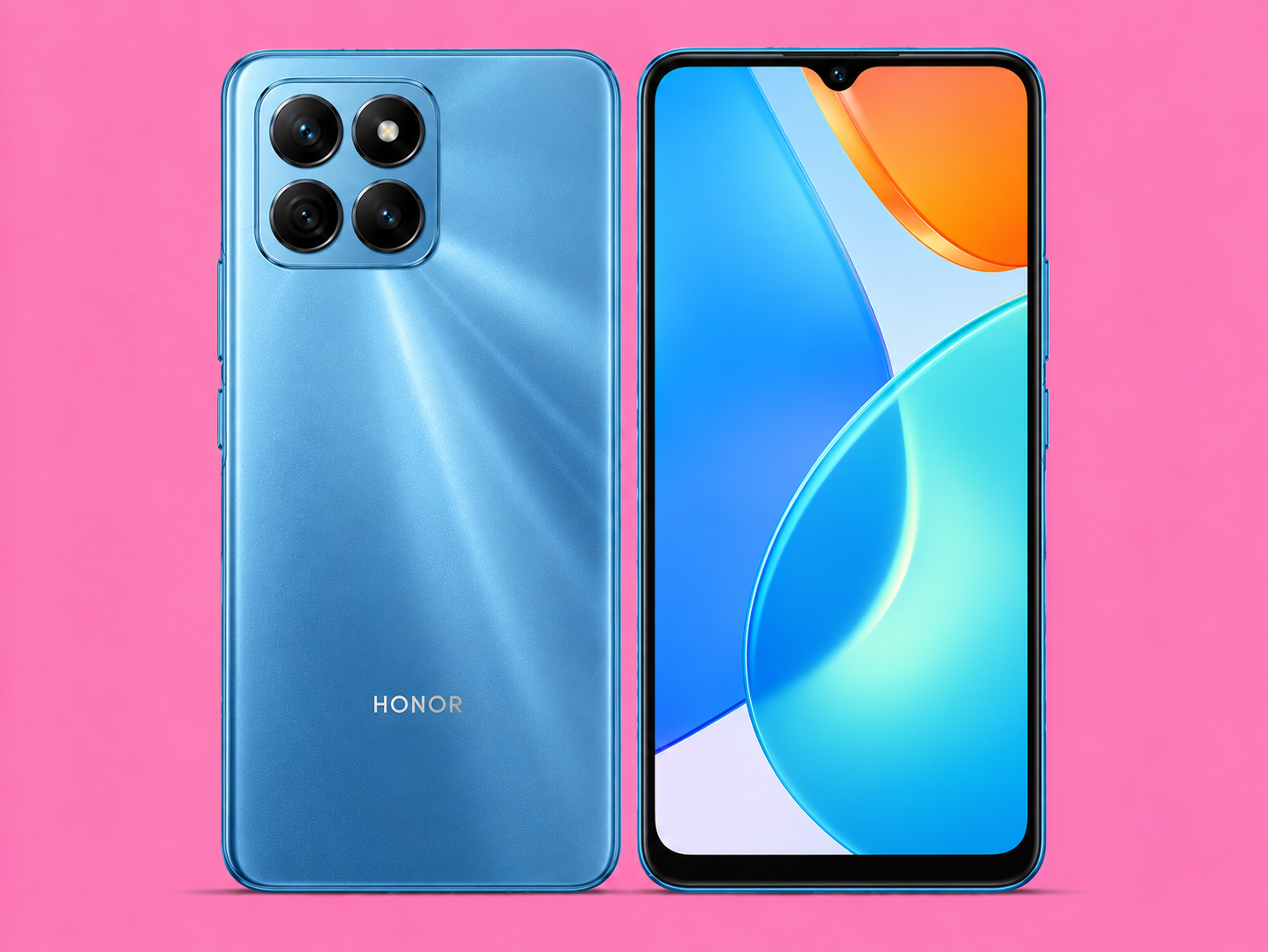 Ремонт на Honor X6 — изглед отпред и отзад