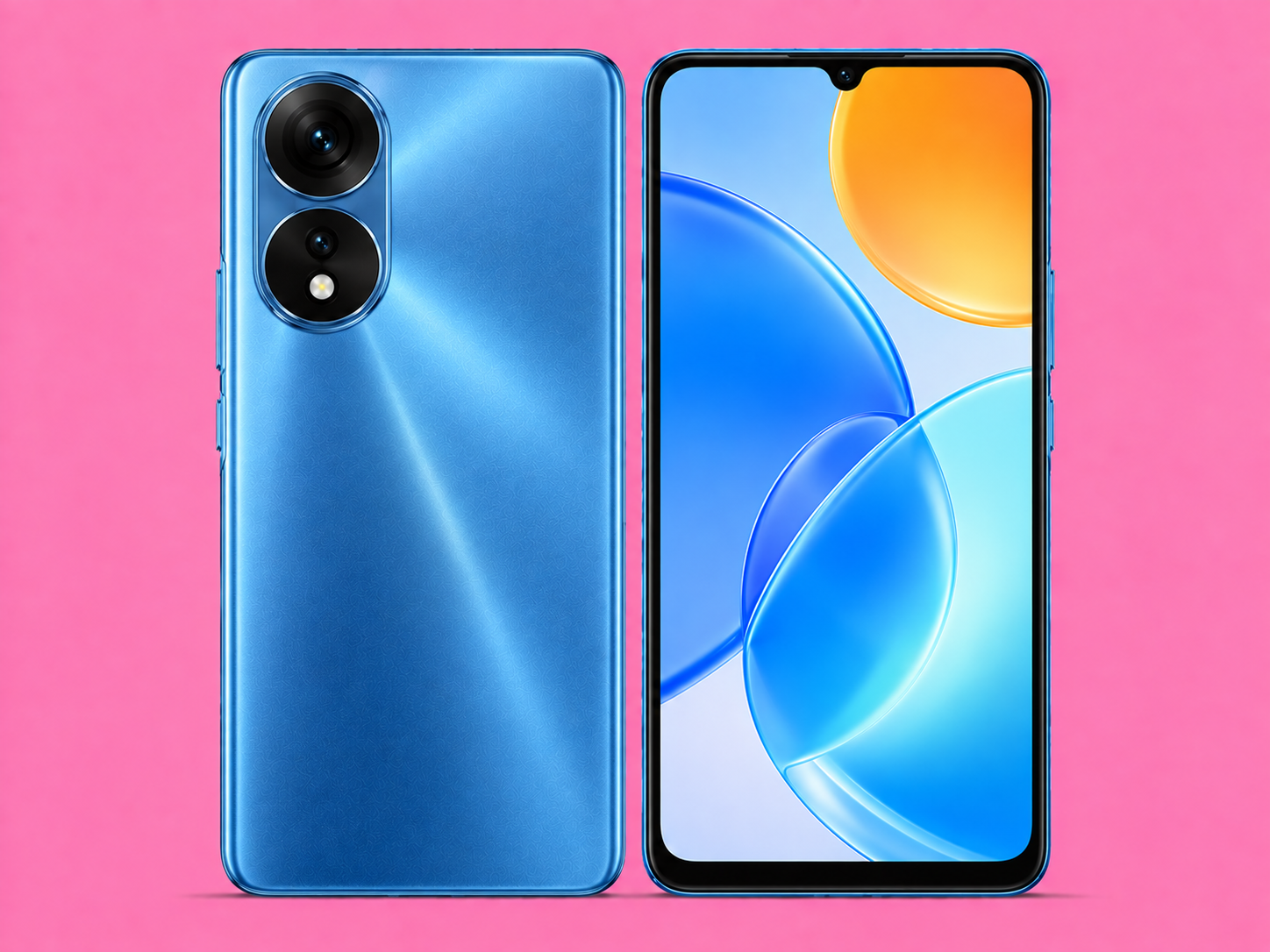 Ремонт на Honor X7a — изглед отпред и отзад