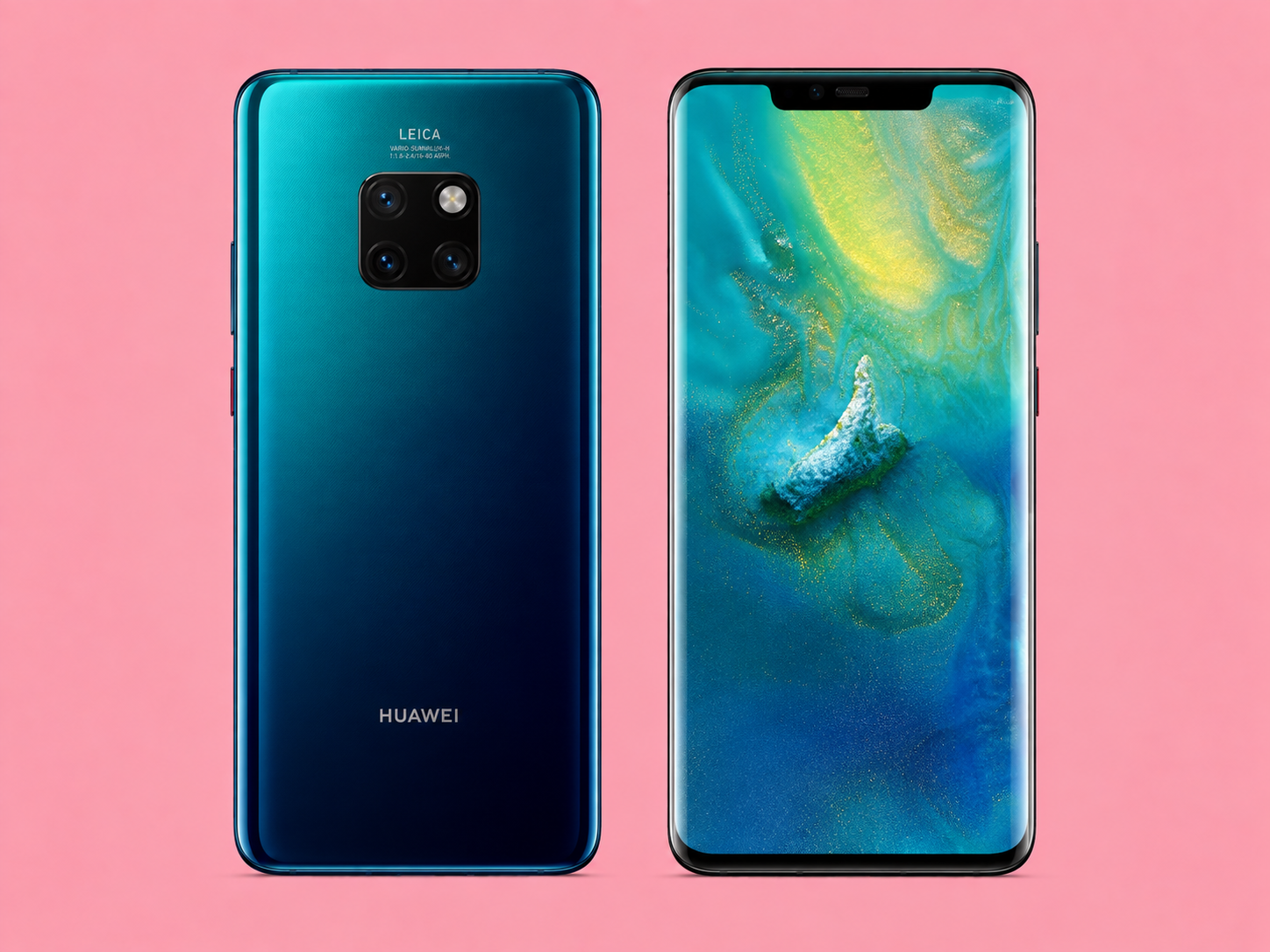 Ремонт на Huawei Mate 20 Pro — изглед отпред и отзад