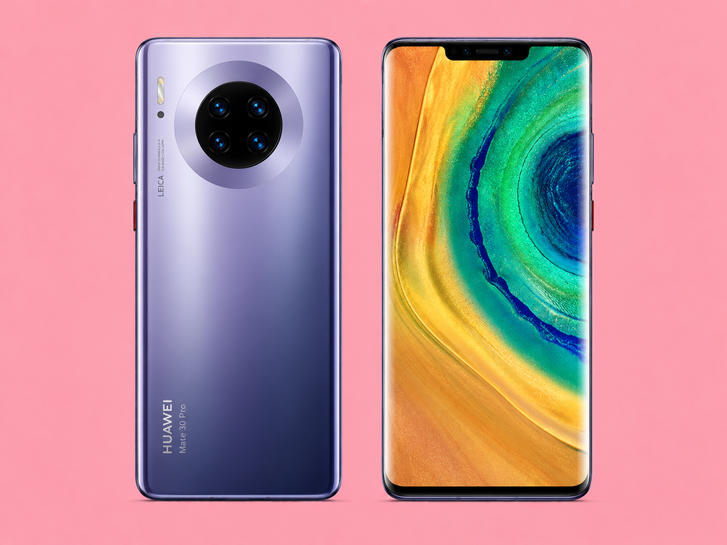 Ремонт на Huawei Mate 30 — изглед отпред и отзад
