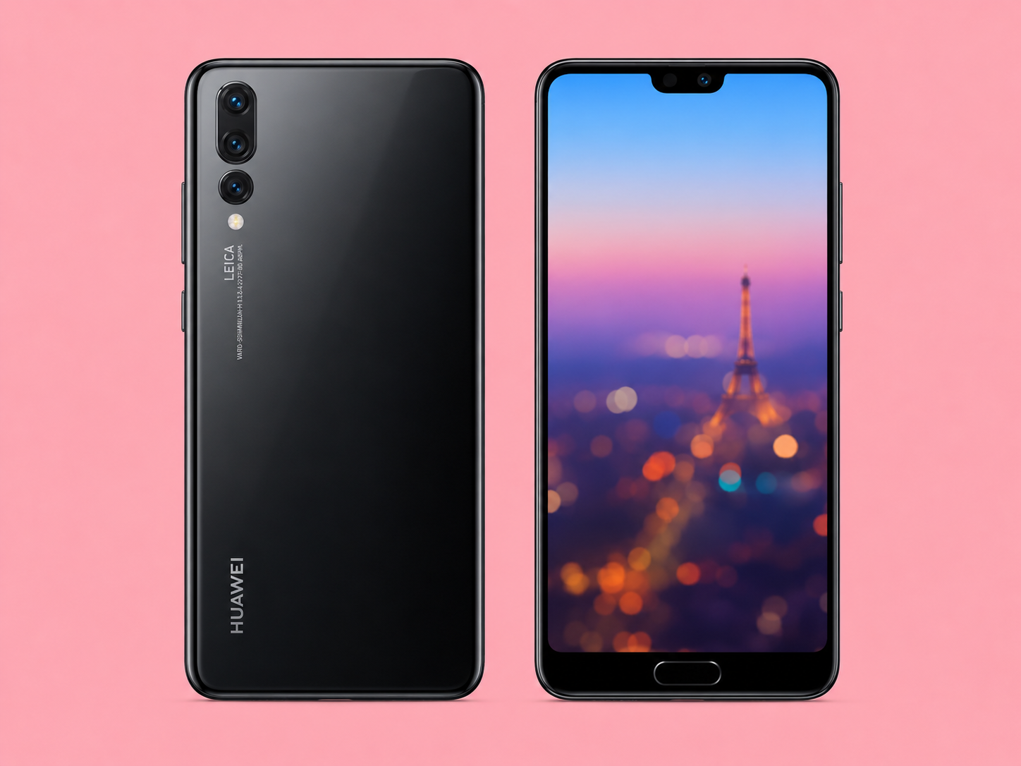 Ремонт на Huawei P20 — изглед отпред и отзад
