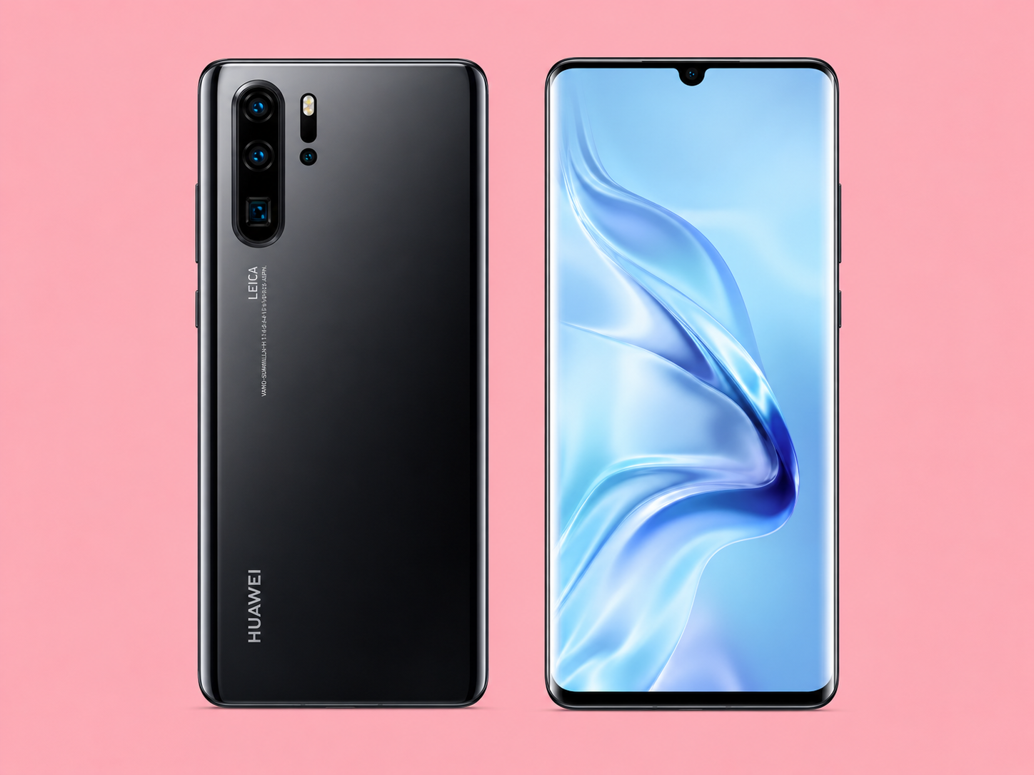 Ремонт на Huawei P30 — изглед отпред и отзад