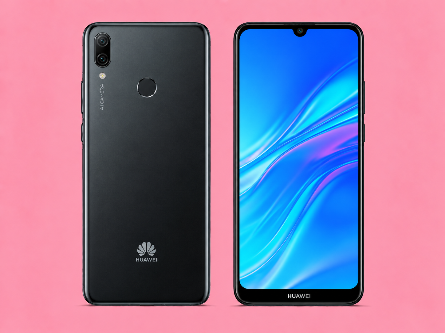 Ремонт на Huawei Y7 2019 — изглед отпред и отзад