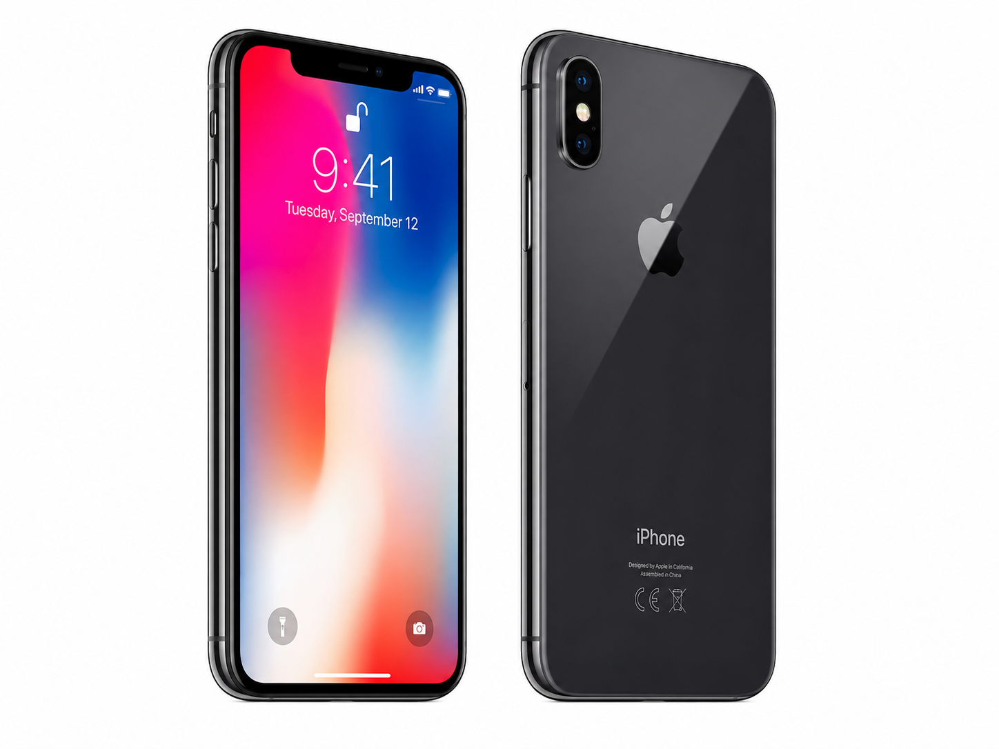 Ремонт на Apple iPhone X — изглед отпред и отзад