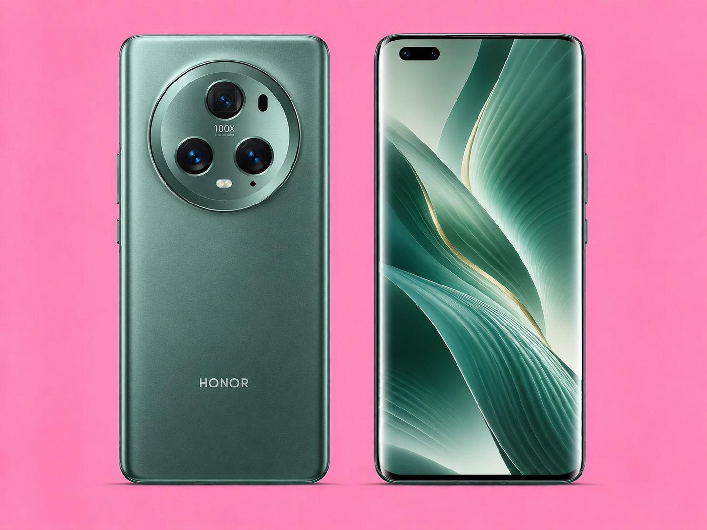 Ремонт на Honor Magic5 Pro — изглед отпред и отзад