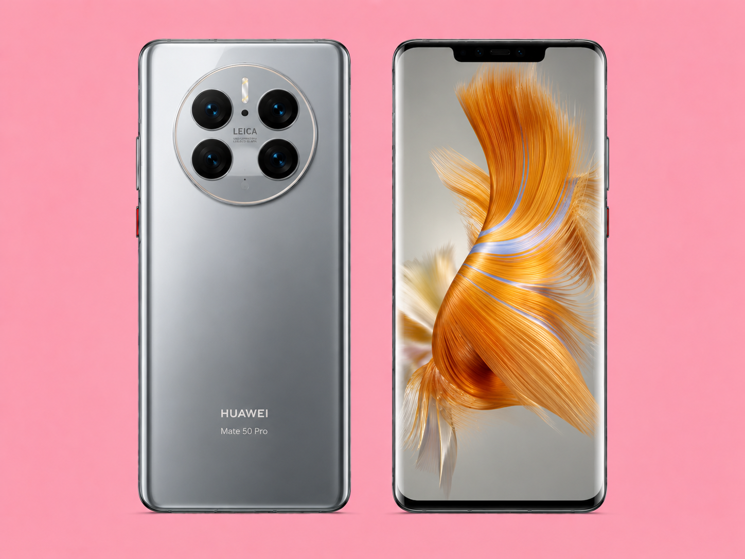Ремонт на Huawei Mate 50 — изглед отпред и отзад