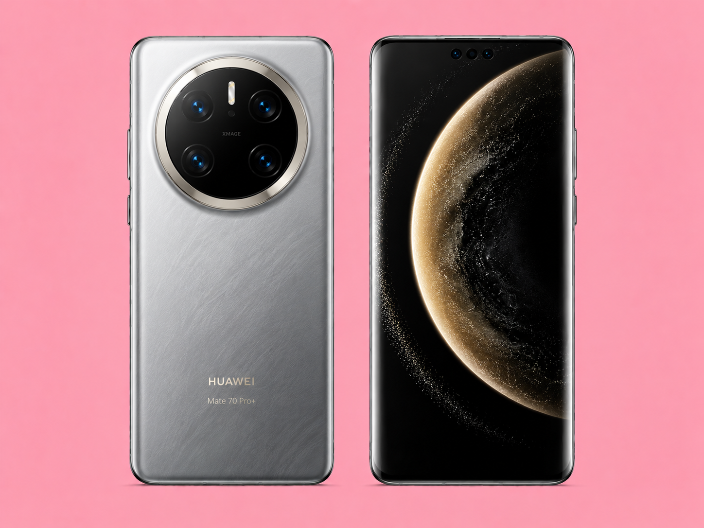Ремонт на Huawei Mate 70 Pro — изглед отпред и отзад