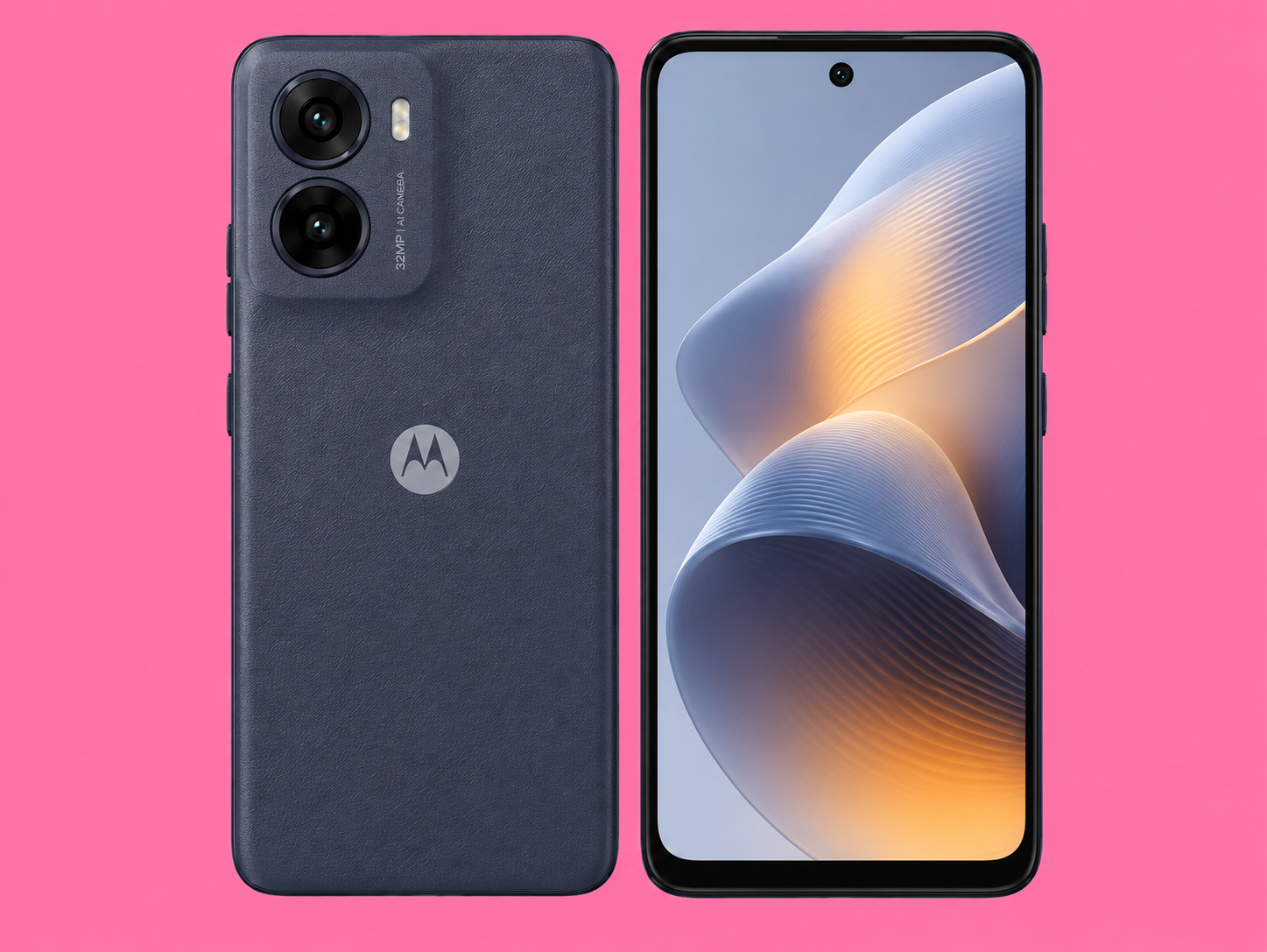 Ремонт на Moto E14 — изглед отпред и отзад