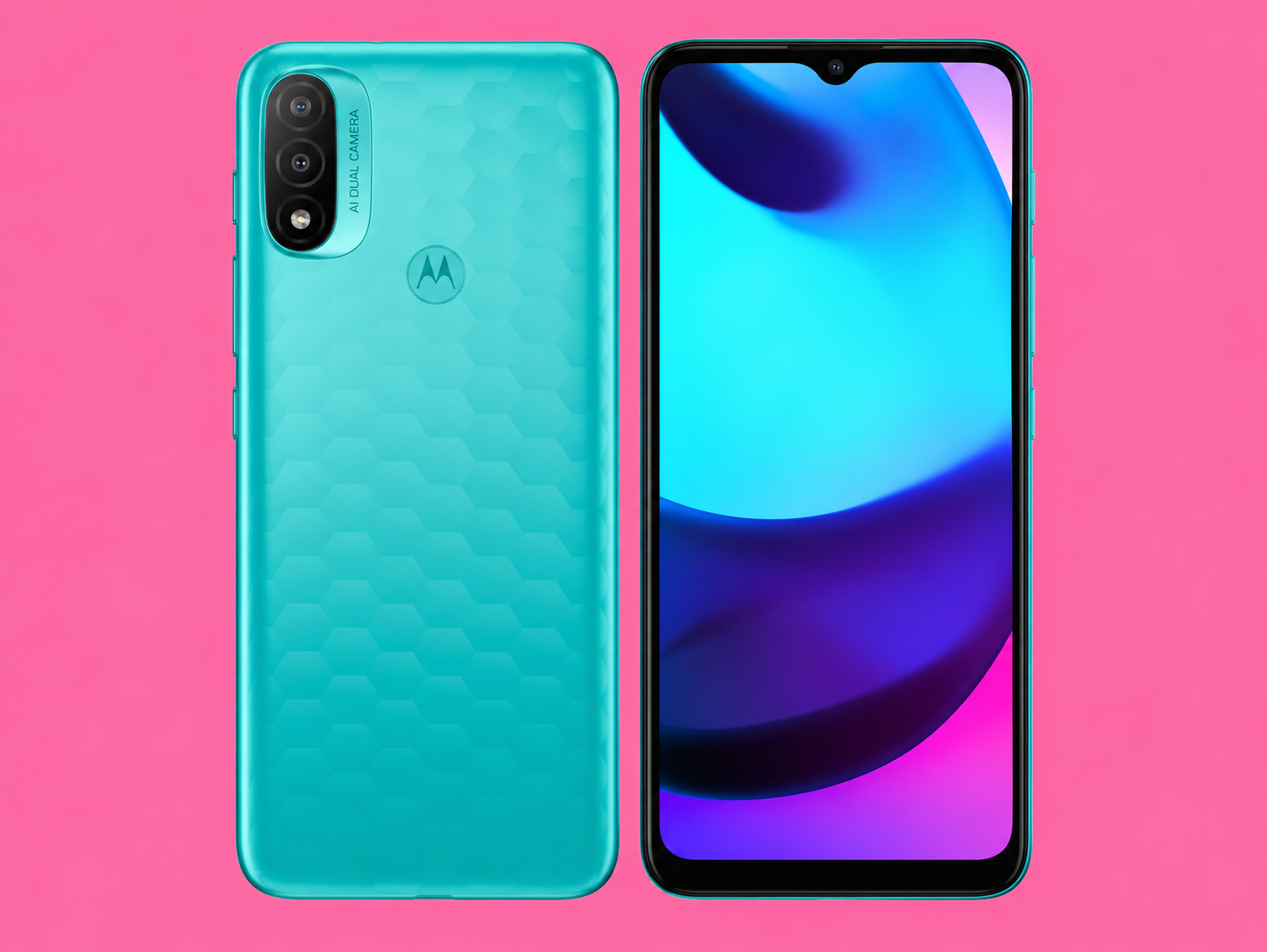 Ремонт на Moto E20 — изглед отпред и отзад