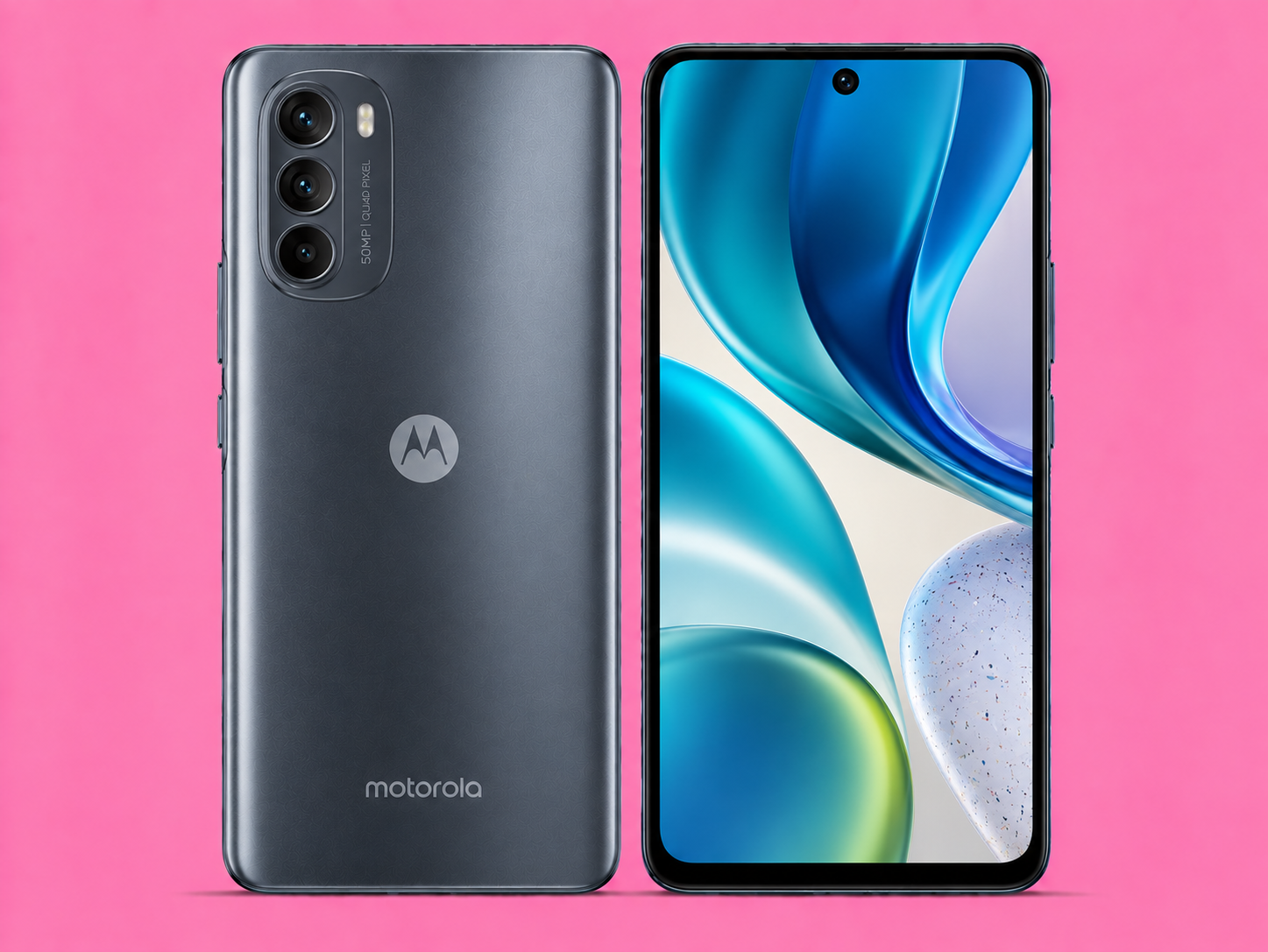 Ремонт на Moto G82 — изглед отпред и отзад