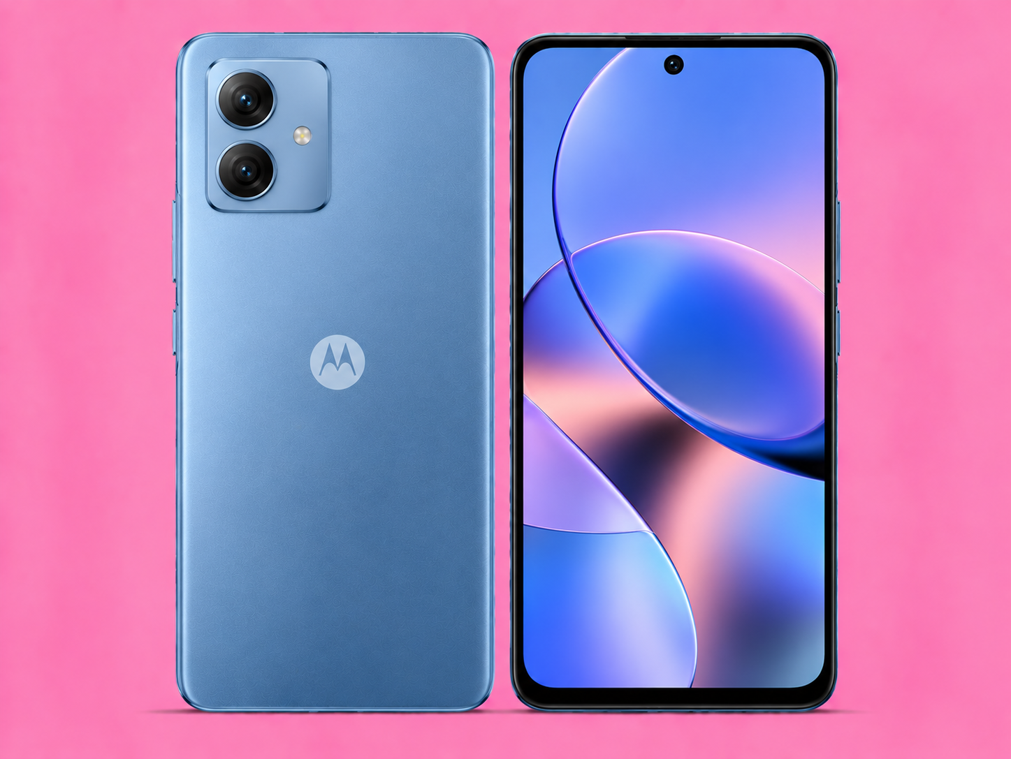 Ремонт на Moto G55 — изглед отпред и отзад