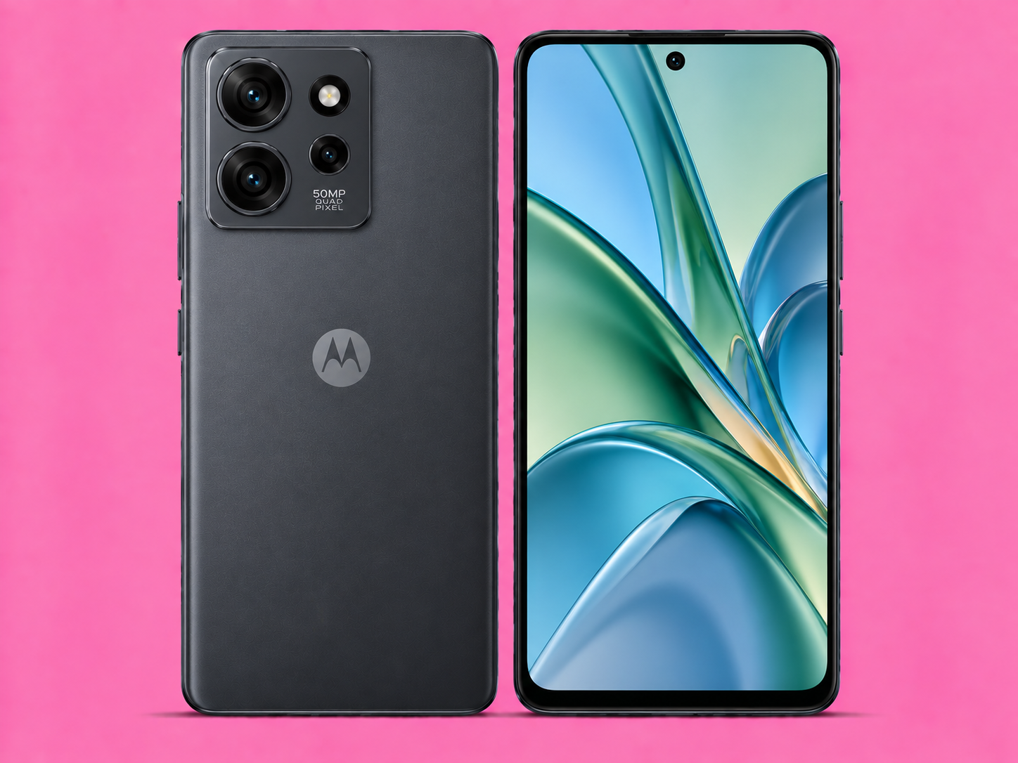 Ремонт на Moto G75 — изглед отпред и отзад