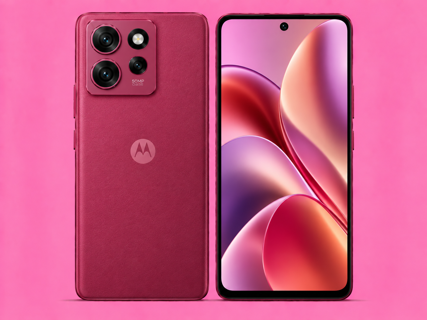 Ремонт на Moto G84 — изглед отпред и отзад