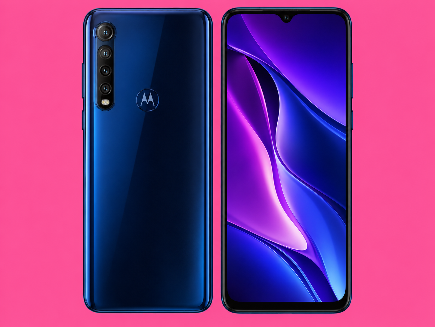 Ремонт на Motorola One Macro — изглед отпред и отзад