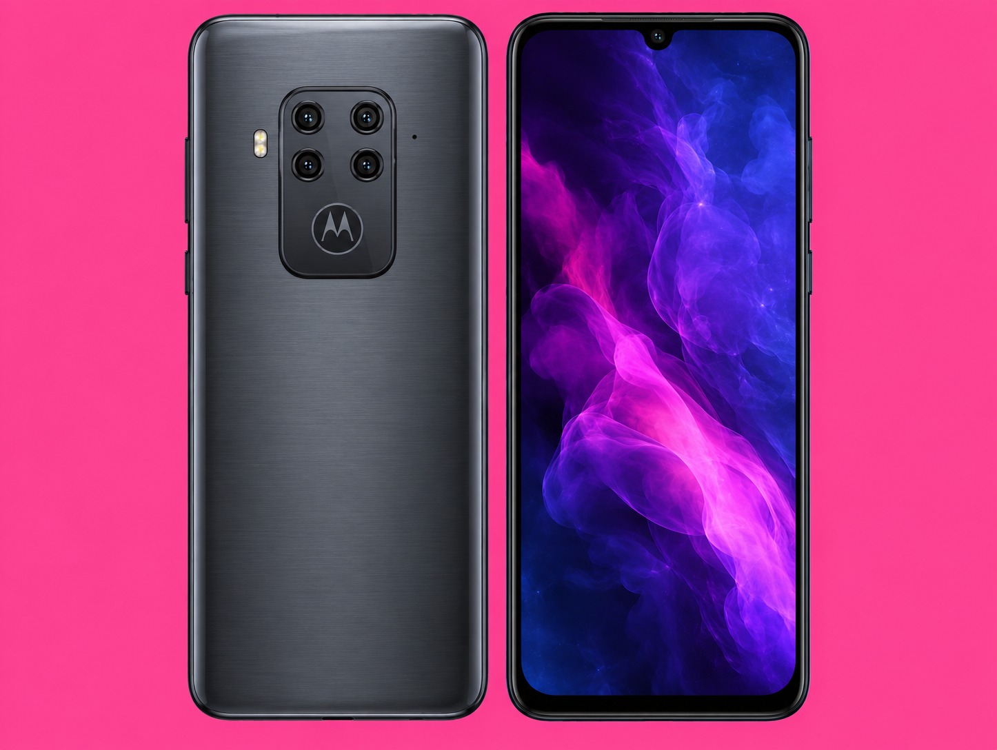 Ремонт на Motorola One Zoom — изглед отпред и отзад
