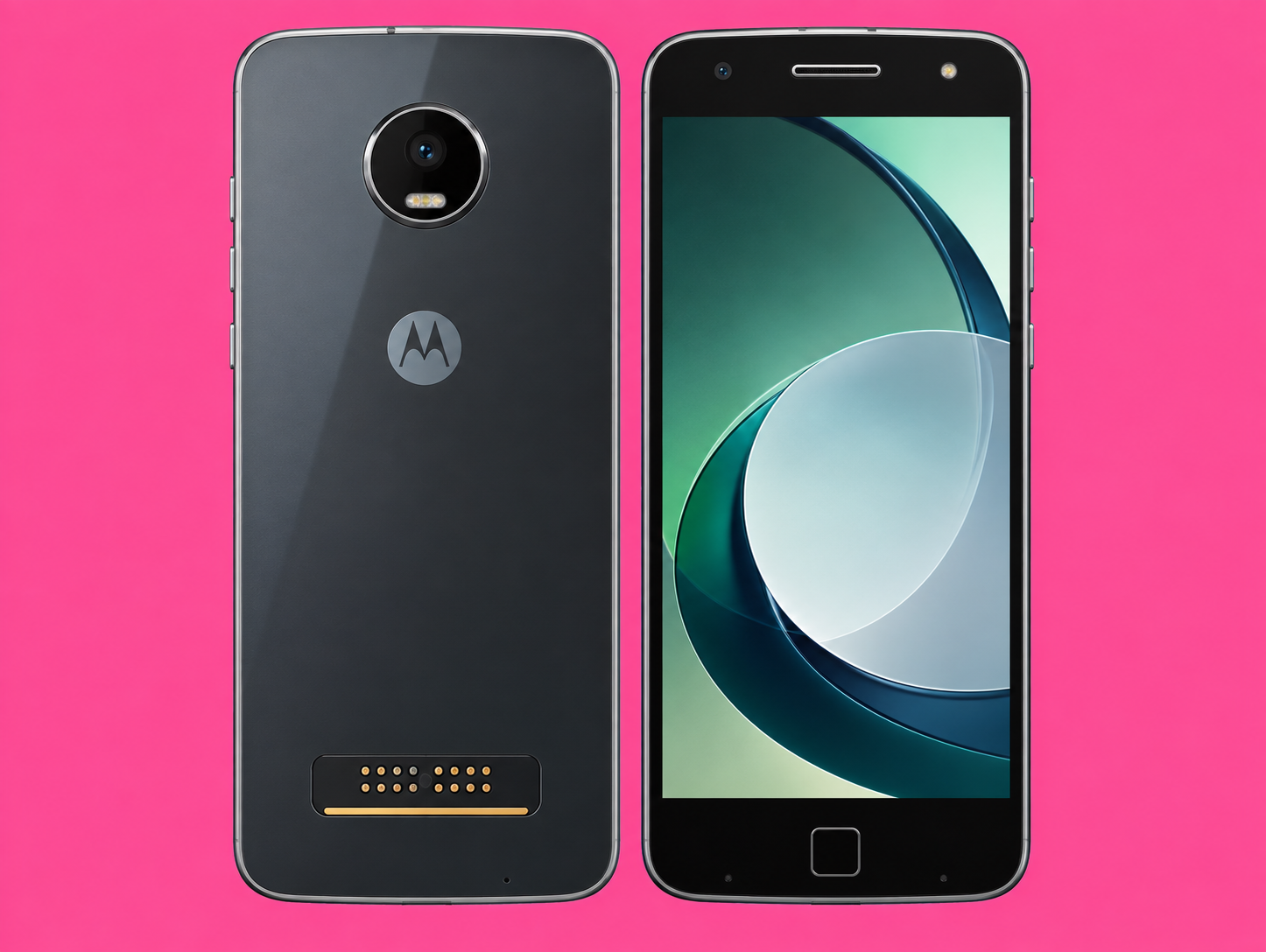 Ремонт на Moto Z Play — изглед отпред и отзад