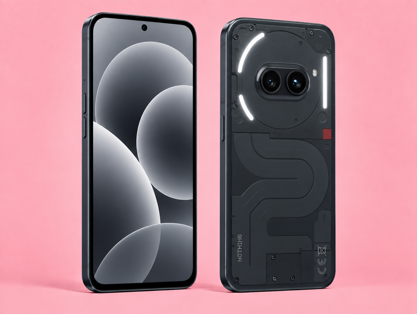 Ремонт на Nothing Phone (2a) — изглед отпред и отзад
