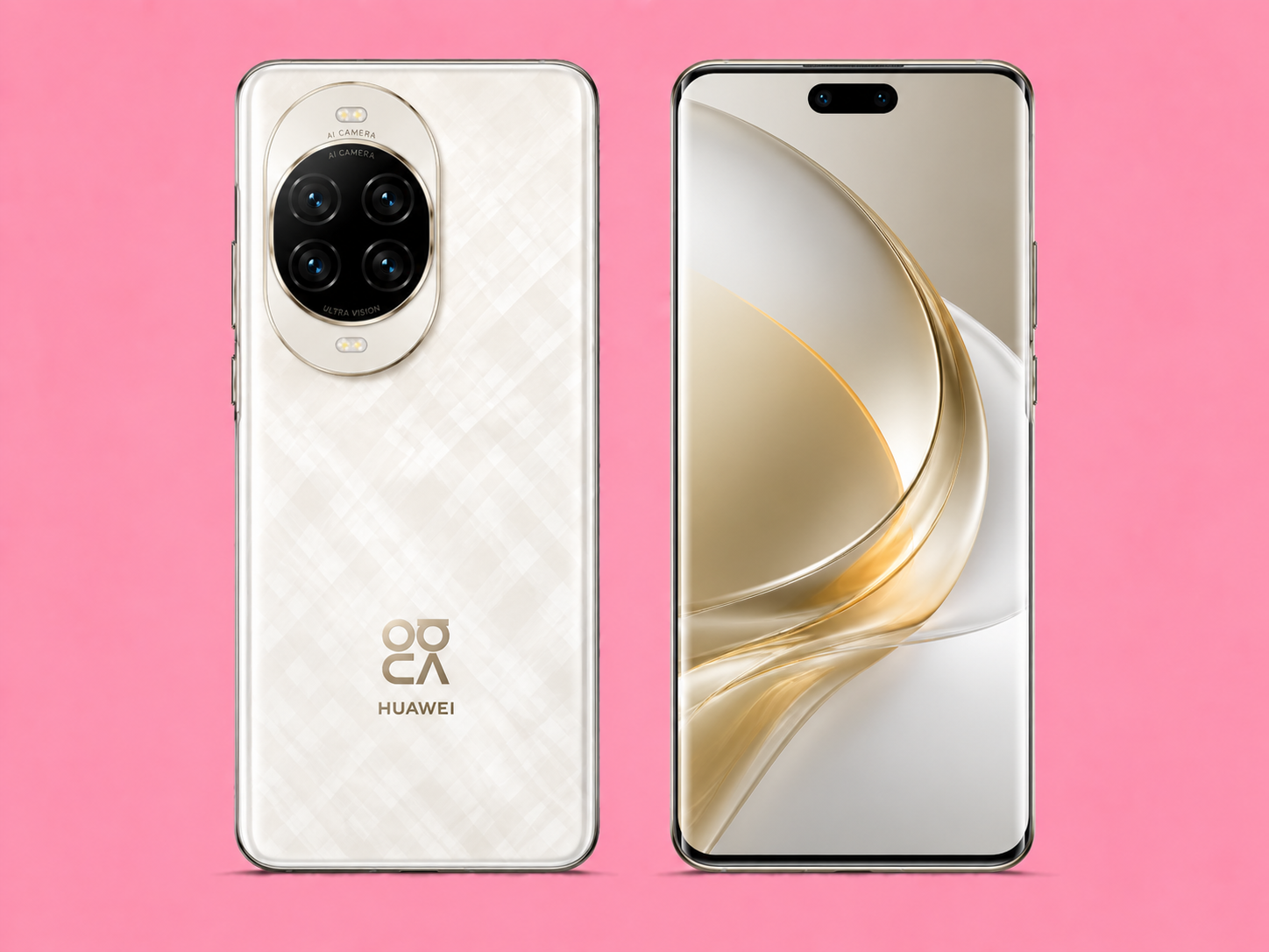 Ремонт на Huawei Nova 14 — изглед отпред и отзад
