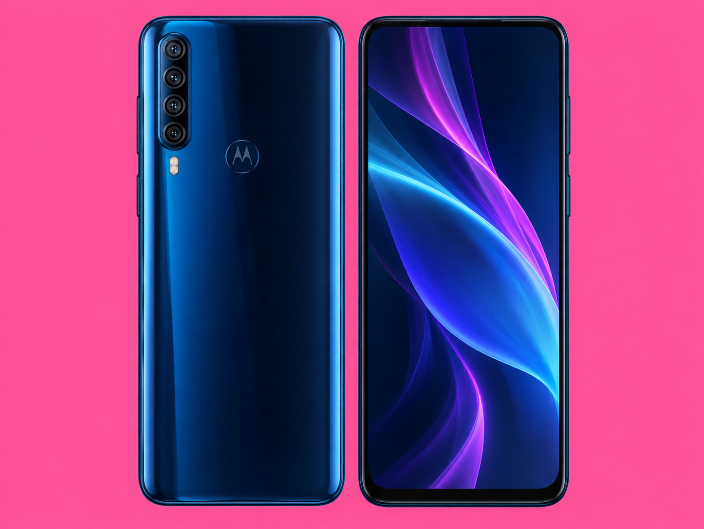 Ремонт на Motorola One Fusion+ — изглед отпред и отзад