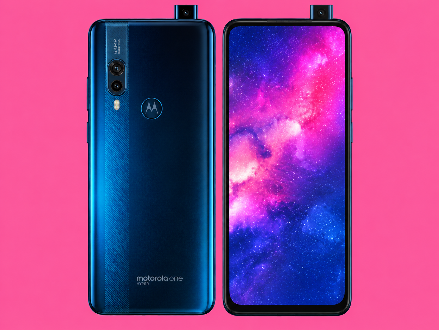 Ремонт на Motorola One Hyper — изглед отпред и отзад