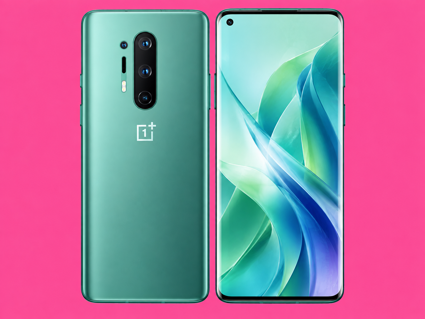 Ремонт на OnePlus 8 Pro — изглед отпред и отзад