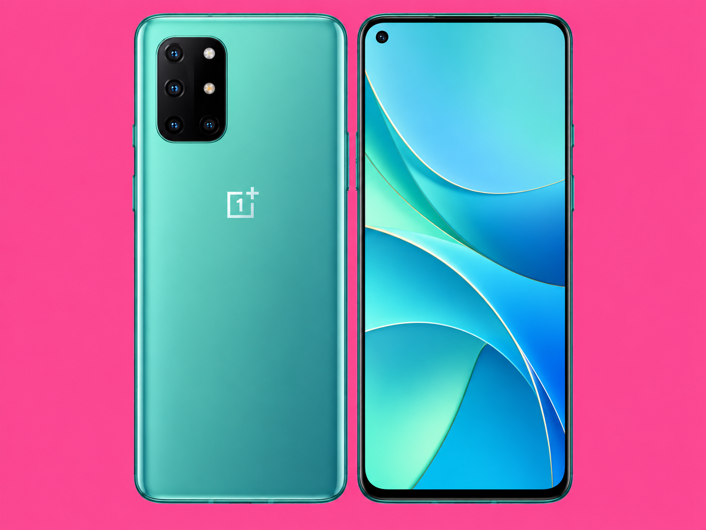 Ремонт на OnePlus 8T — изглед отпред и отзад