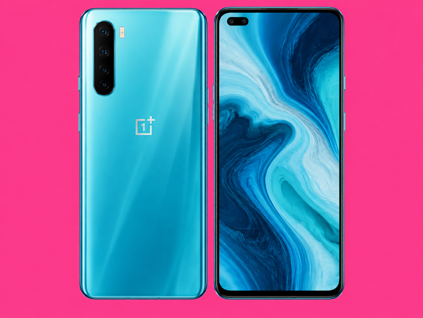 Ремонт на OnePlus Nord — изглед отпред и отзад