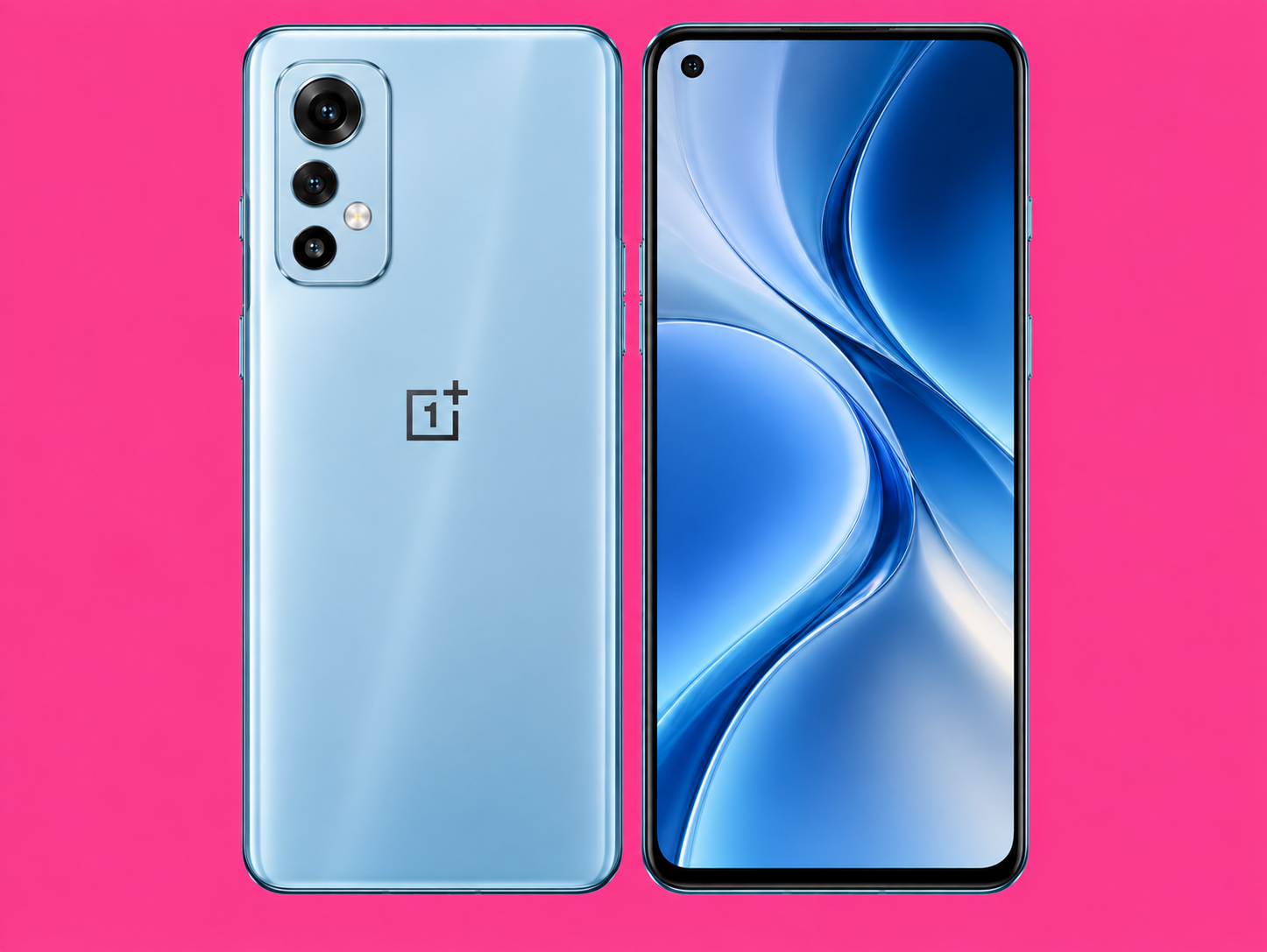 Ремонт на OnePlus Nord 2 — изглед отпред и отзад