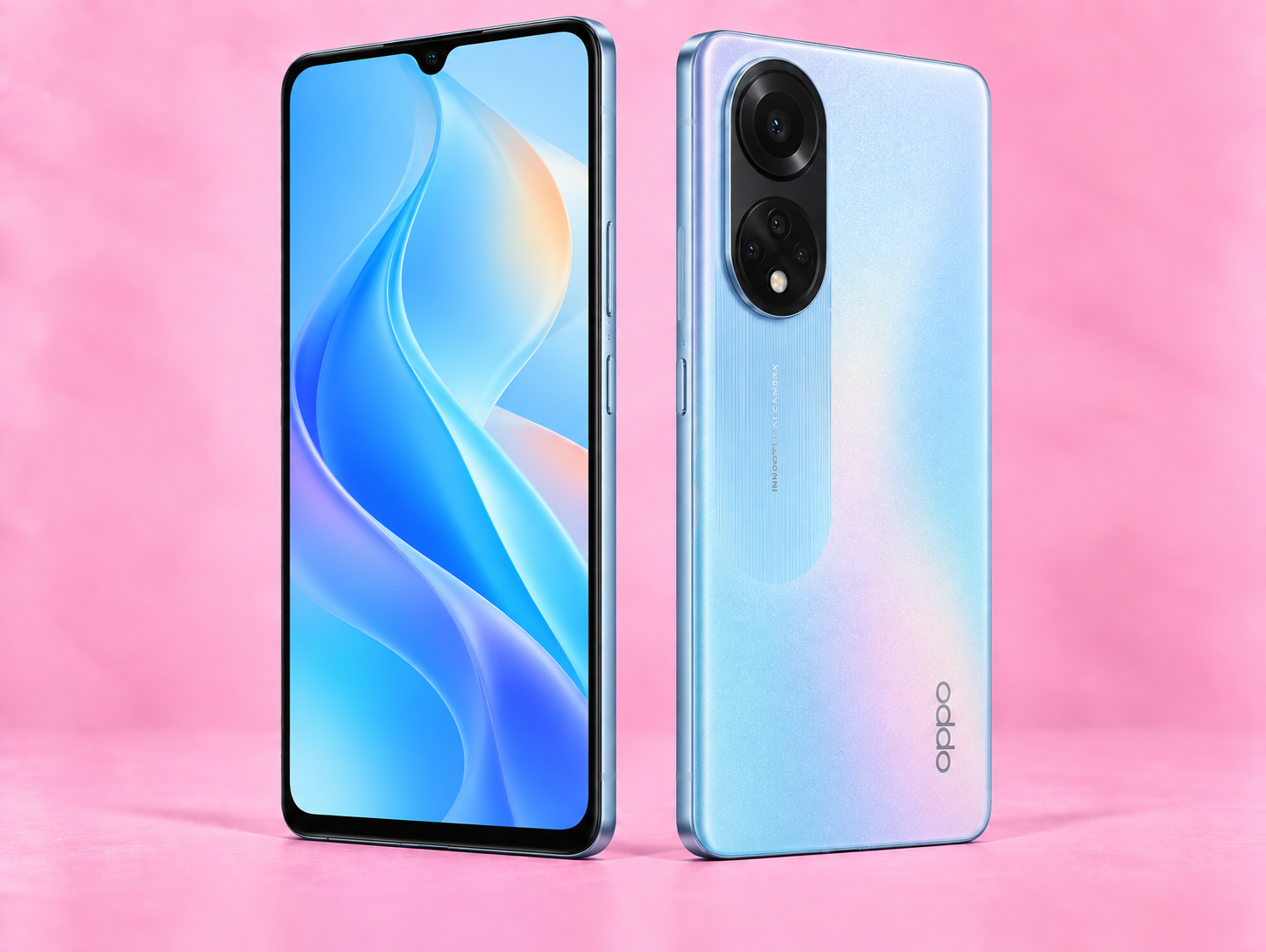 Ремонт на Oppo A60 — изглед отпред и отзад